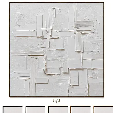 Plaster Two Square Photo Frames B-218
