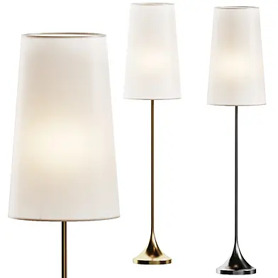 Seguin Brushed Brass Metal Floor Lamp