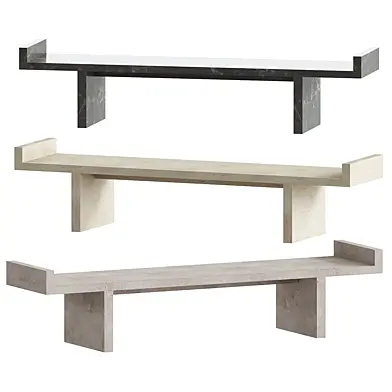 Kreoo Ever Bench in Travertino Paglierino
