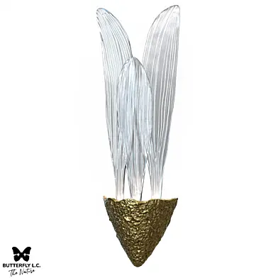 OM Butterfly L.C Single Leaf Wall Brass