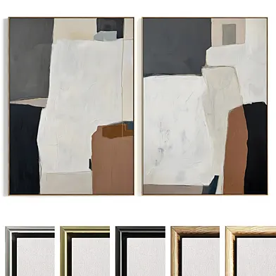 Plaster Two Photo Frame B-755