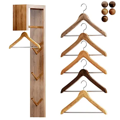 Minimalist wall-mounted entryway organizer