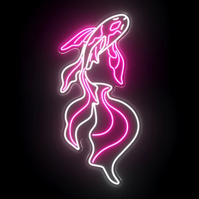 Koi Fish 2 Neon Sign