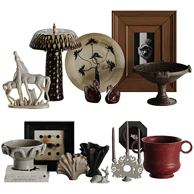 Decoration set 18 винтажный набор с Casa Alfarera Polka Lamp