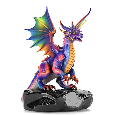 Rainbow Dragon Statue