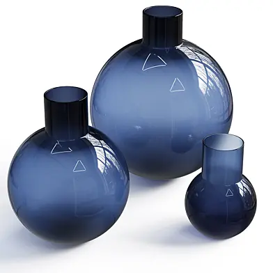 Blue Pallo Vase | Poltrona Frau