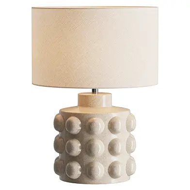 White N Premium Large Bobble Table Lamp