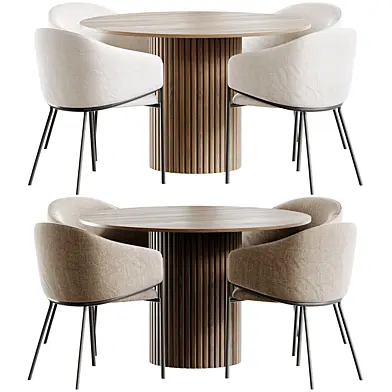 Hill Table and Dill Chair,Cтол Хилл и Стул Dill
