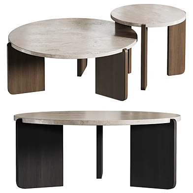 Unique White Marble Coffee Table