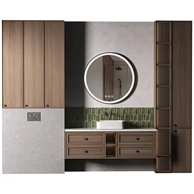 Bathroom Furniture 52 Modern With Green Tiles
