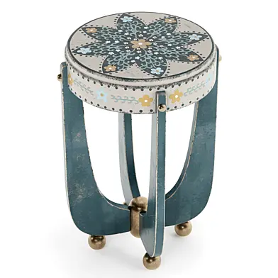Hand-painted wooden table
