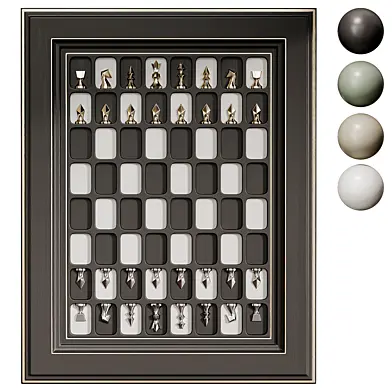 Chess Pieces Decorative art Panel