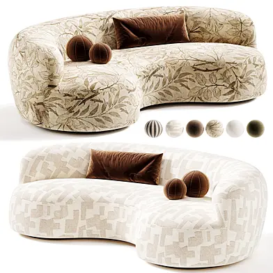 Pierre Augustin Rose 190 Sofa