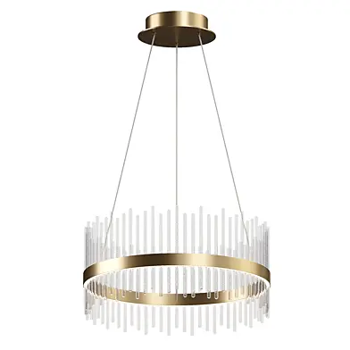 Medium Sized LED Brush Gold Plated Ceiling Pendant Arlo-BD15