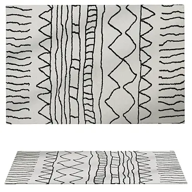 Ramona Striped Washable Shag Rug