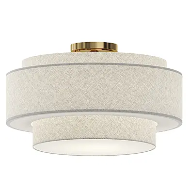 Tiered Drum Semi Flush Mount