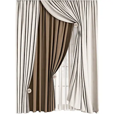 MI Silk and Cotton Curtain Set 125