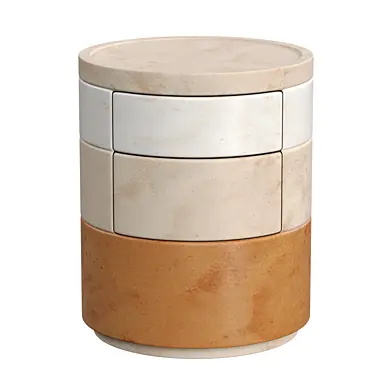 Chahan - Paire de chevets en parchemin No3