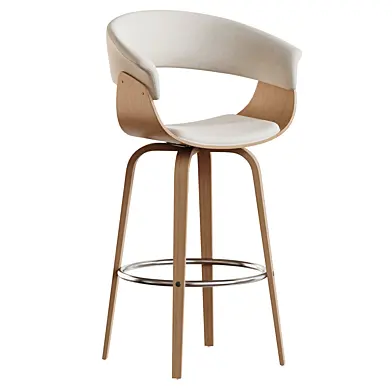 Bentwood swivel bar chair