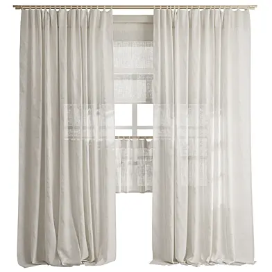 Curtains 148 linen/ Льняные шторы
