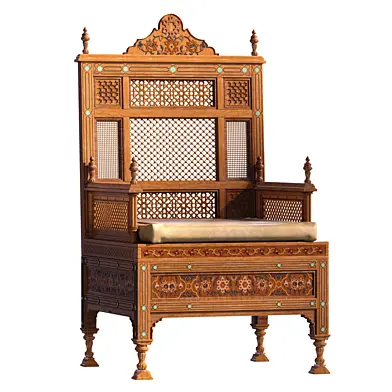 moroccon wooden chair 953