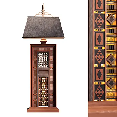 moroccon wooden table light 954