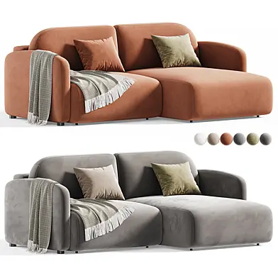 divan uglovoj klajmar velvet smoke