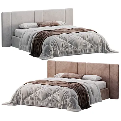 Raya beige soft bed