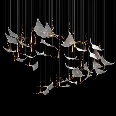 Световая композиция — скат, океан, Vargov®Design - LC0549
