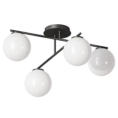 Atlanta ceiling lamp made of opal glass Westwing Collection