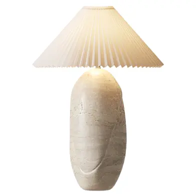 Cirra Travertine Table Lamp