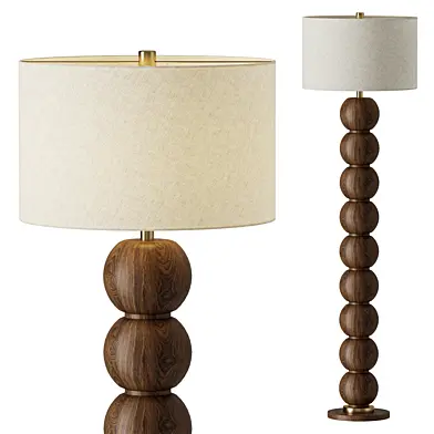 Surya Algarve Linen Floor Lamp