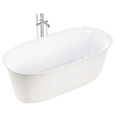 Duravit White Tulip Bathtub Freestanding