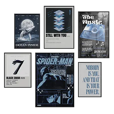 Blue posters