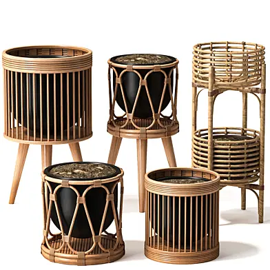 Boho Pot Stand Decoration 05