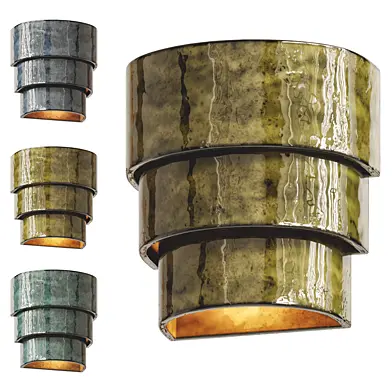 Wall lamp Jim blue Terres de reves