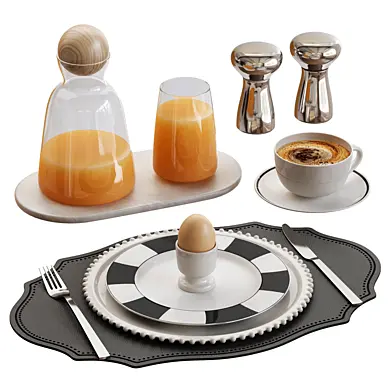 Breakfast table setting