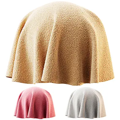 Towel and carpet material set