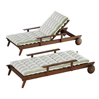 Soho Home Ardingly Outdoor Sunlounger, Babington House Stripe