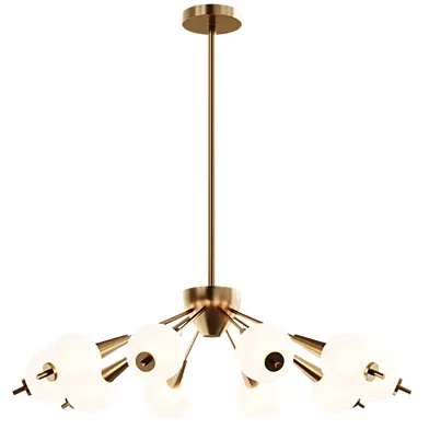 Italian Chandelier in the Style of Stilnovo