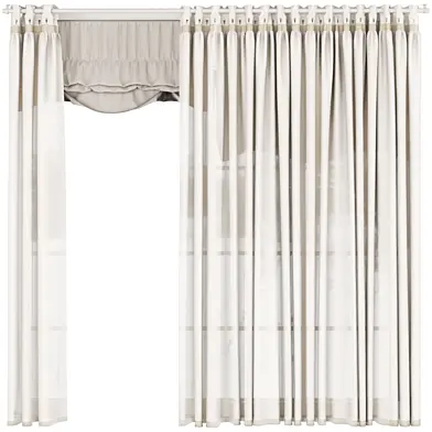 Silk and Cotton Curtain Set 119