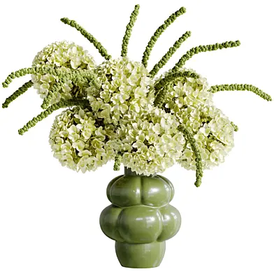 Spherical Bouquet in a Clay Pot 166