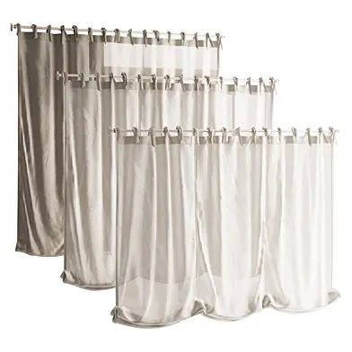 Tie Top Wide Roman Shade