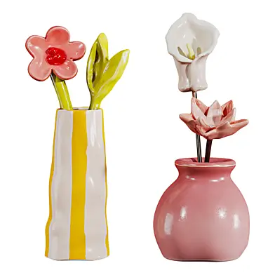 Decorative Flowers Set