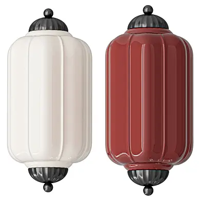 The Eloise Scallop Milk Glass Flush Sconce Wall Light