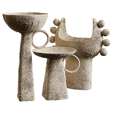 Realistic Decorative vase set