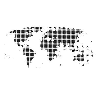 Abstract World Map Wall