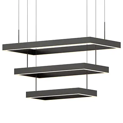 Anjeliett 3-Light LED Square / Rectangle Kitchen Island Chandelier