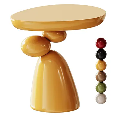 Fiberglass Oval End Table