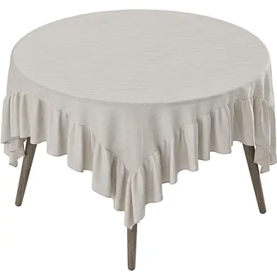 Tablecloth on the table